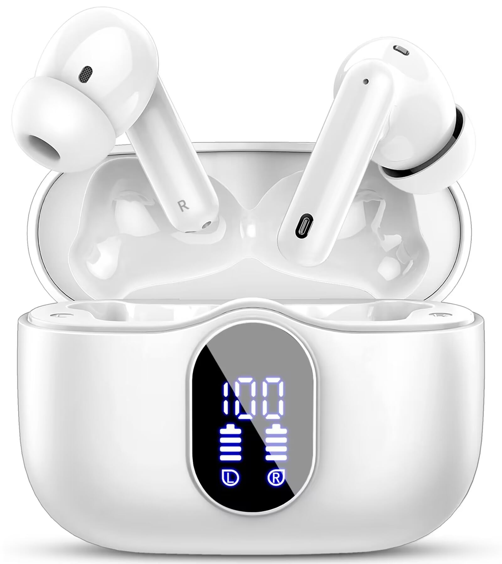 Wireless Earbuds, Bluetooth Headphones 5.4 HiFi Stereo, Wireless Earphones with 