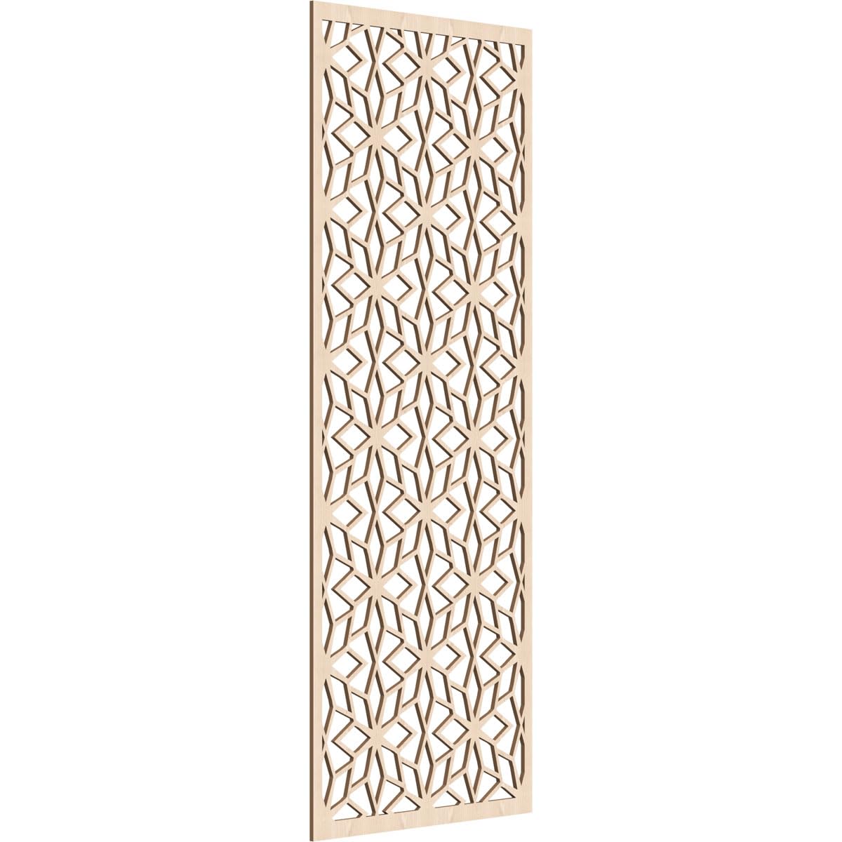 Lake Decorative Pierced Fretwork Wood Wall Panels, 23 3/8"W x 59 3/8"H x 1/4"T, Red Oak