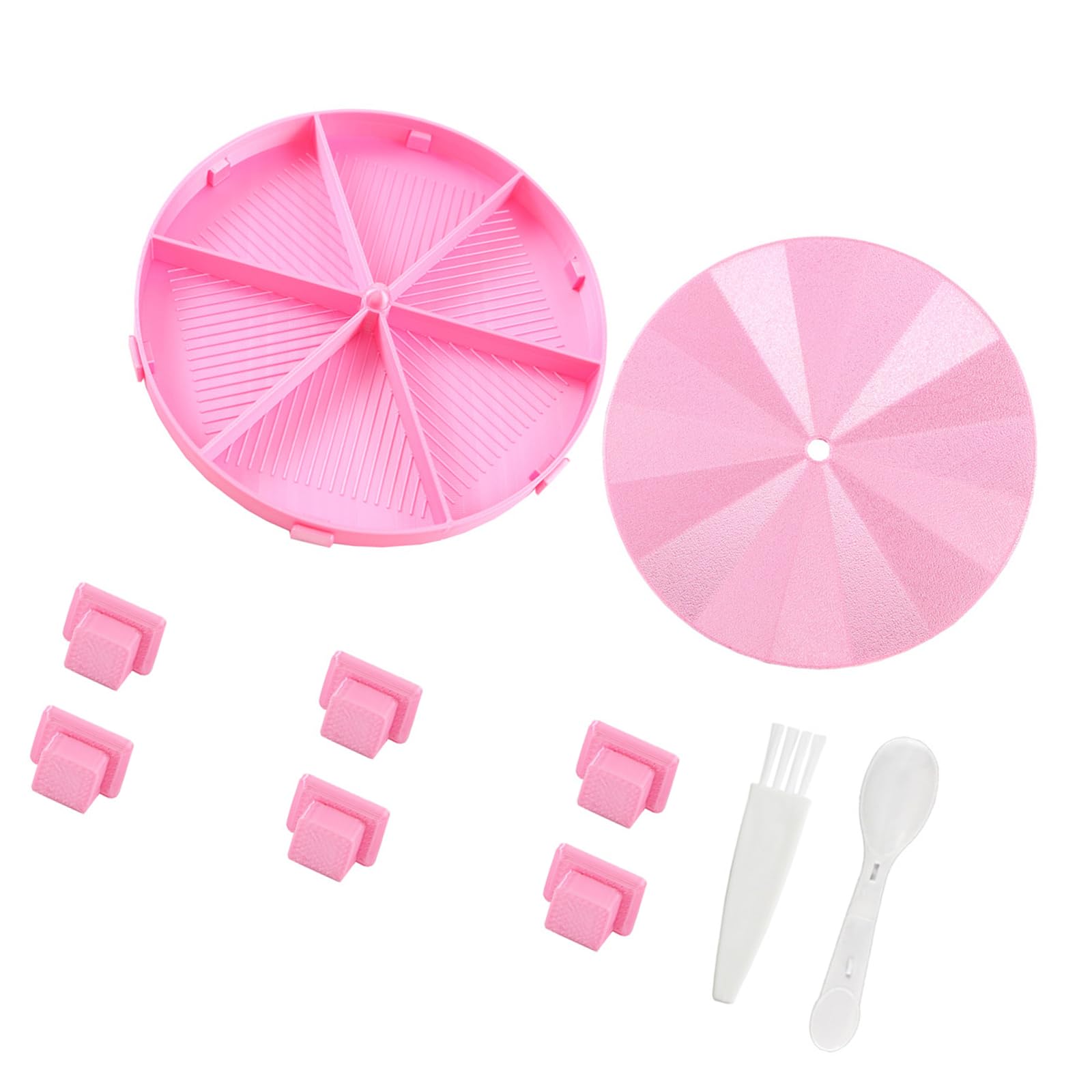 Msioytog Multifunctional Beads Embroidery Sifting Tool Set Polylactic Acid Round Tray Fast Screening Handcraft Art Round Sifter