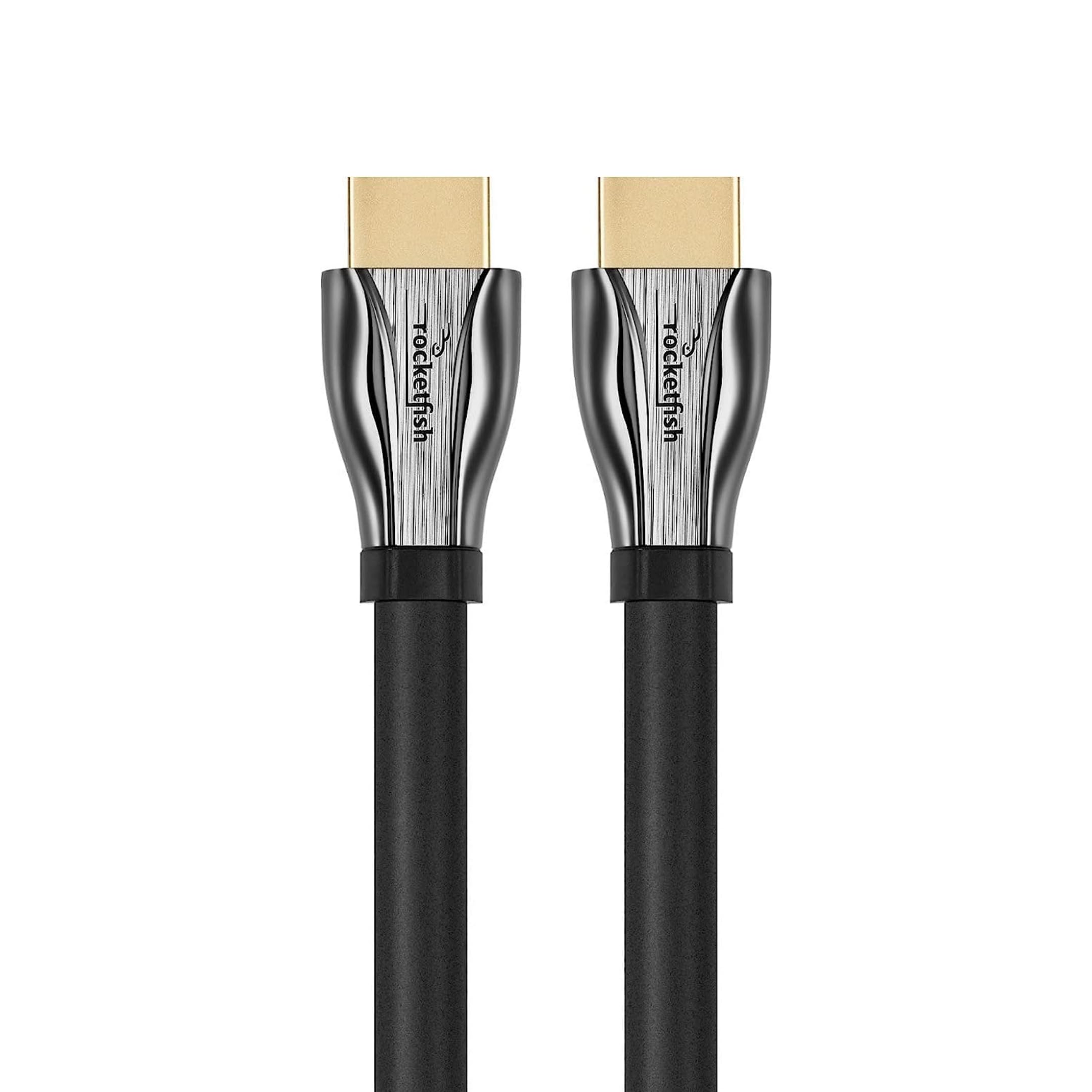 Rocketfish 8K Ultra High-Speed HDMI 2.1 Certified Cable - Premium Speed HDMI Cable Supports Dolby TrueHD & More - HDMI Certified Cable for Superior Resolution & Sound Quality - 25'