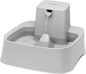 PetSafe Drinkwell - Fuente para Perros y Gatos - Gran Superficie de Bebida, Diseñada para Bigotes Sensibles, Capacidad 7,5 litros