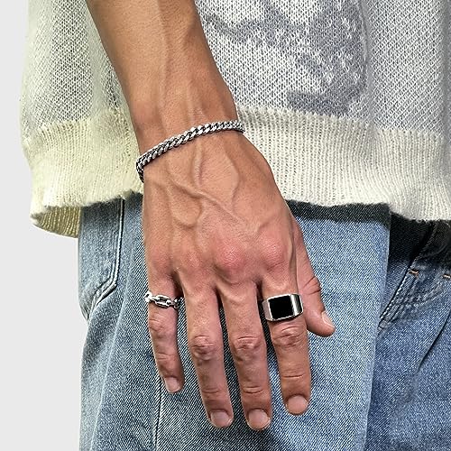 6 mm kubańska bransoletka srebrna męska idealna bransoletka streetwear akcesoria minimalistyczna biżuteria dla mężczyzn pomysł na prezent