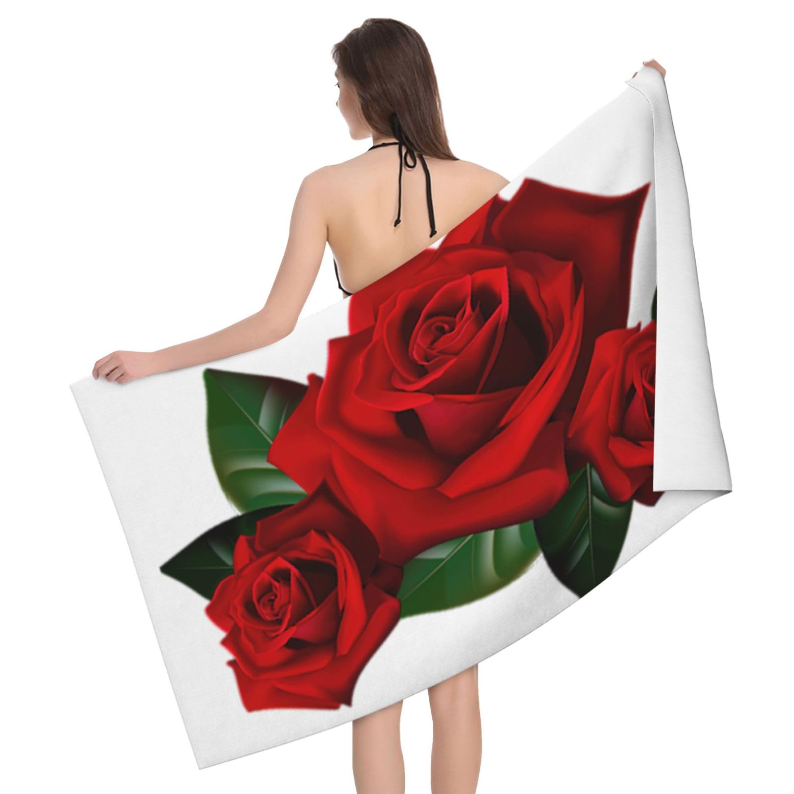 Serviette de bain microfibre rose gothique 81,3 x 132,1 cm pour douche