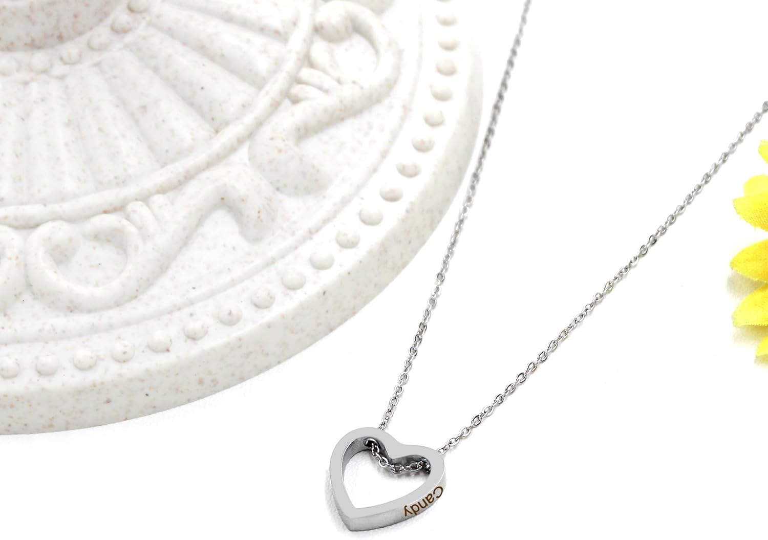 Classic Heart Shaped Gold Plated Pendant Necklaces Stainless Steel Adjustable Link Chain Dainty Jewelry Party Gifts for Women - Image 3