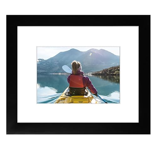 Golden State Art, 8x10 Black Photo Frame - Wood, Real
