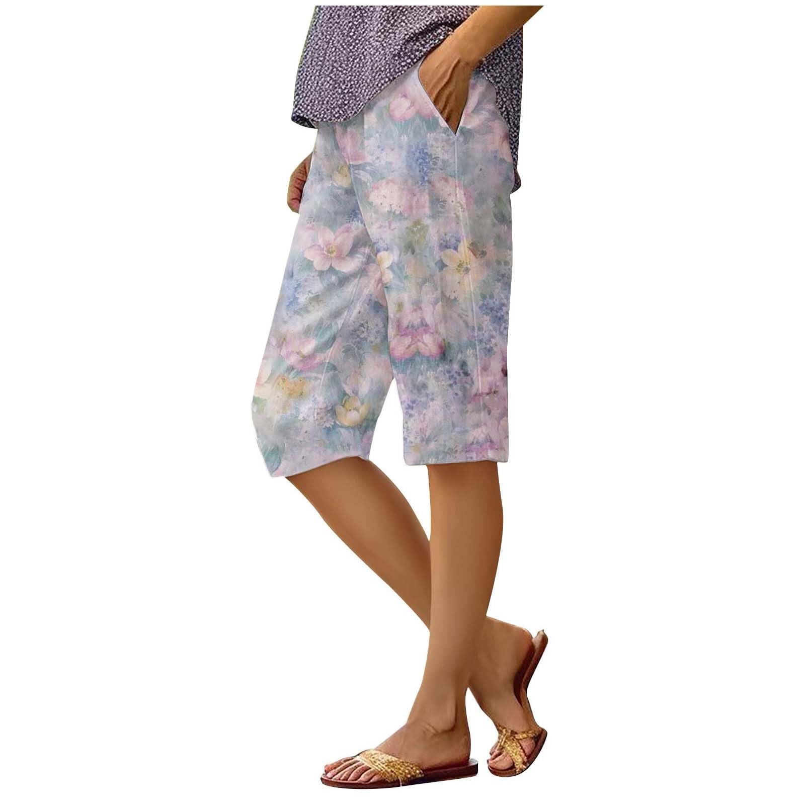 Pantalon été large taille élastique femmes plage chic et ample