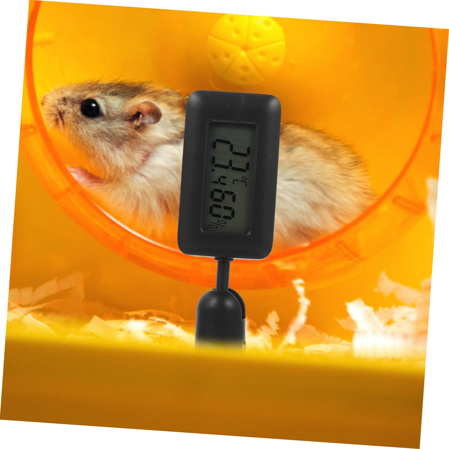 Milisten 4stücke Reptilien Thermometer Digital Mit Rotation Hygrometer Und Großer Saugnapf Für Terrarien Und Aquarien Präzise Temperatur Und Luftfeuchtigkeitsmessung Für