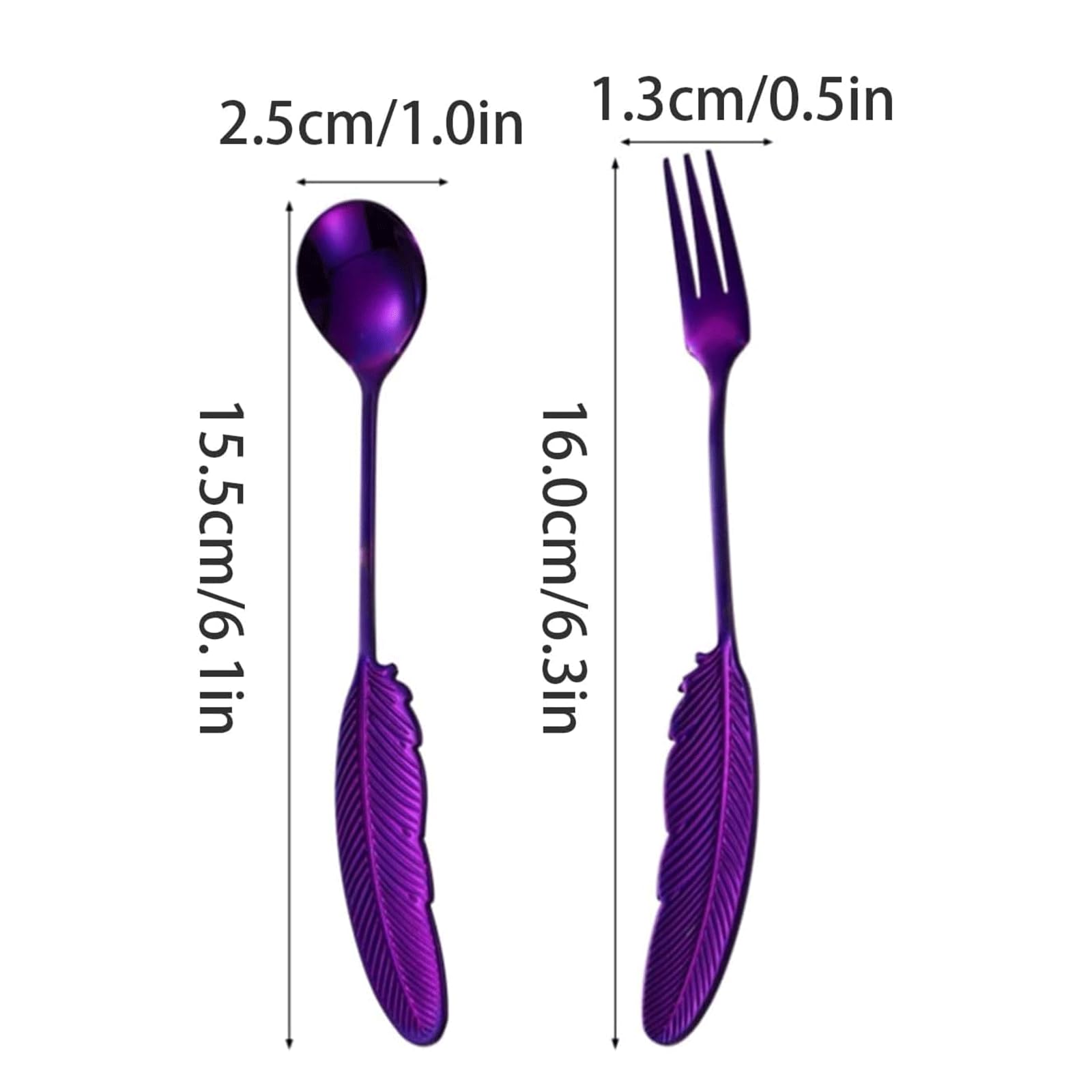 Amazon｜スプーン フォーク 銀食器セット エレガントなフェザー ナイフ