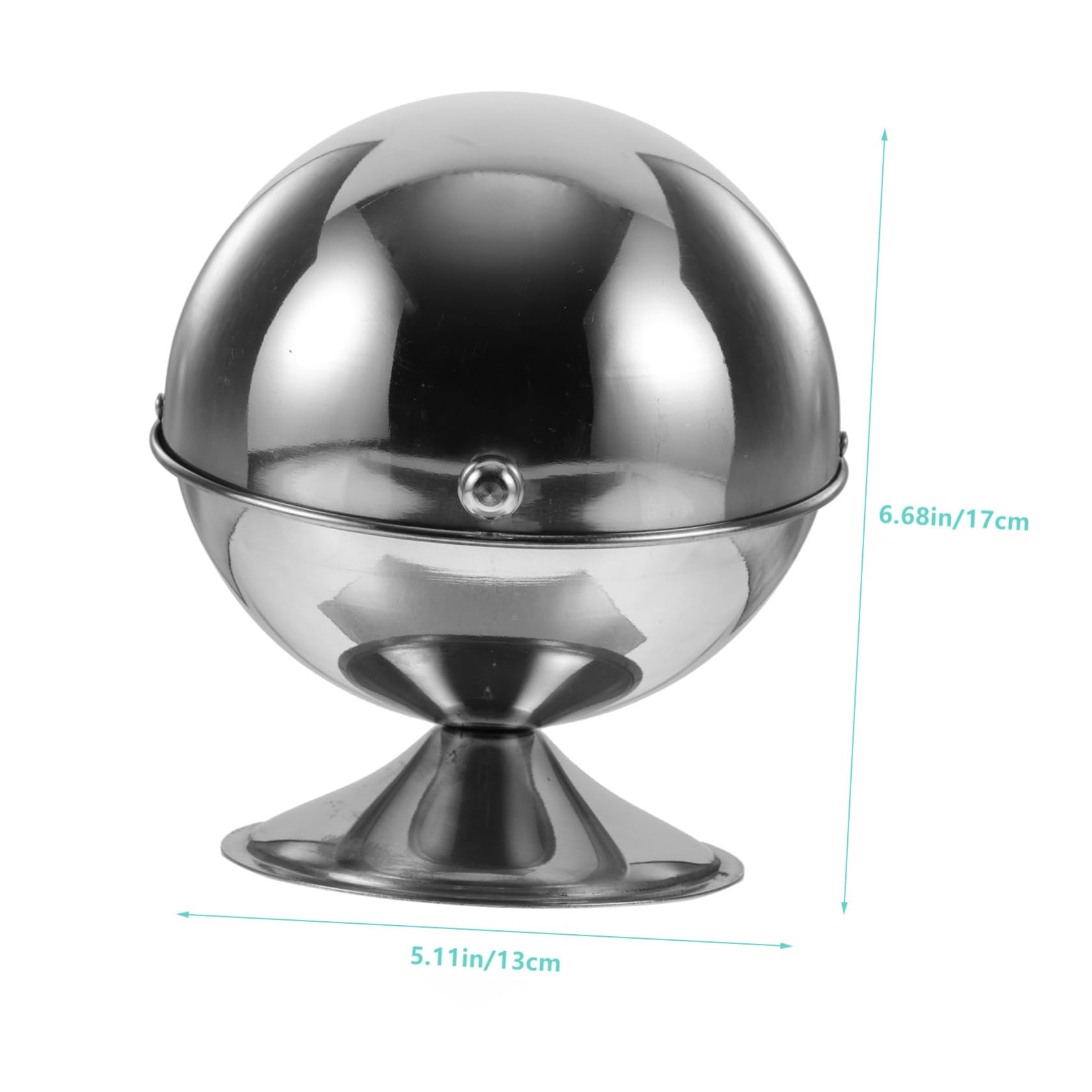 Cabilock Stainless Steel Sugar Bowl with Roll Top Lid Seasoning Jar for Sugar Candies and Use Condiment Container Smooth Surface Easy to Clean Moisture and