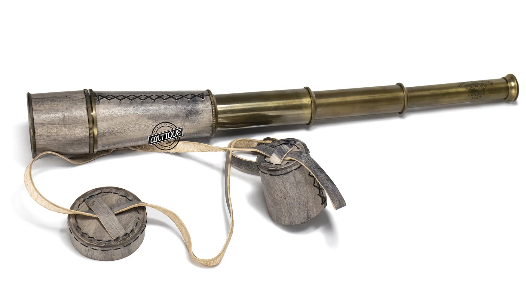 Telescopio vintage in ottone con lente di ingrandimento 10X, per principianti, marinaio, pirata, steampunk, retrò, regali per uomini, regali educativi per figlio, strumento per campeggio