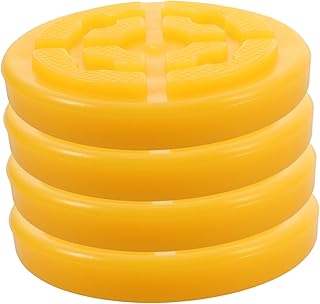 iplusmile 4 Almohadillas De Goma para Elevación De Automóviles Ranura Gruesa para Garaje Elevadores Pesados Soporte Azul Protección De Vehículos Almohadillas Niveladoras Elevadores