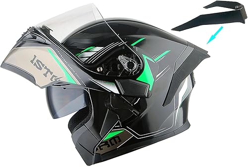 Miniatura 70 de 1Storm Motorcycle Modular Full Face Helmet Flip up Dual Visor Sun Shield: HB89 Arrow Pink Arrow Pink,Arrow Blue,Arrow Green,Arrow Orange,Arrow