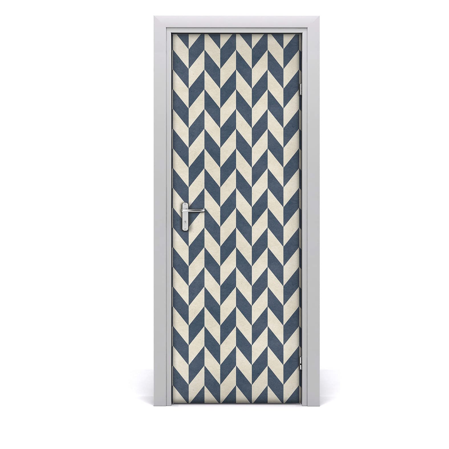 Autocollant de porte 85x200cm motif vecteurs d'ustensiles papier peint de cuisine
