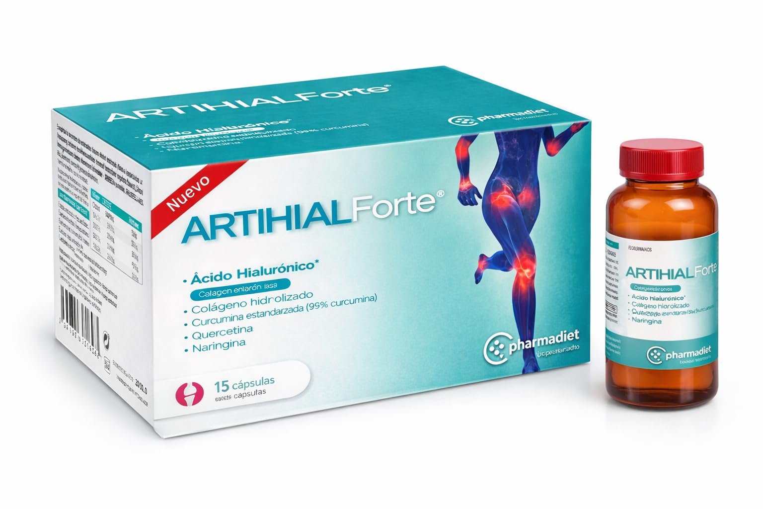 Health-Artihial Forte 15 vials/Box Joint Protection,Collagen, Hyaluronic Acid, Naringin, Quercetin
