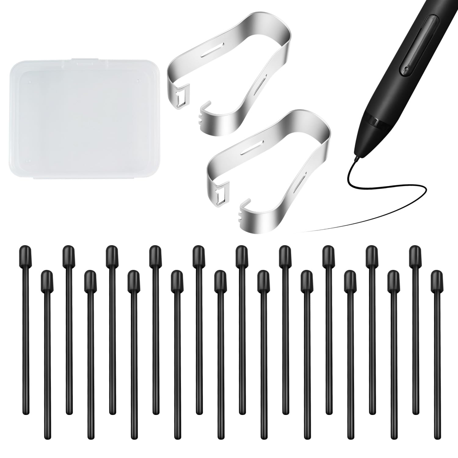 20 Pack Pen Tips for Remarkable 2, Durable Stylus Pen Replacement Nibs Marker, 2 Handfuls Removal Tool