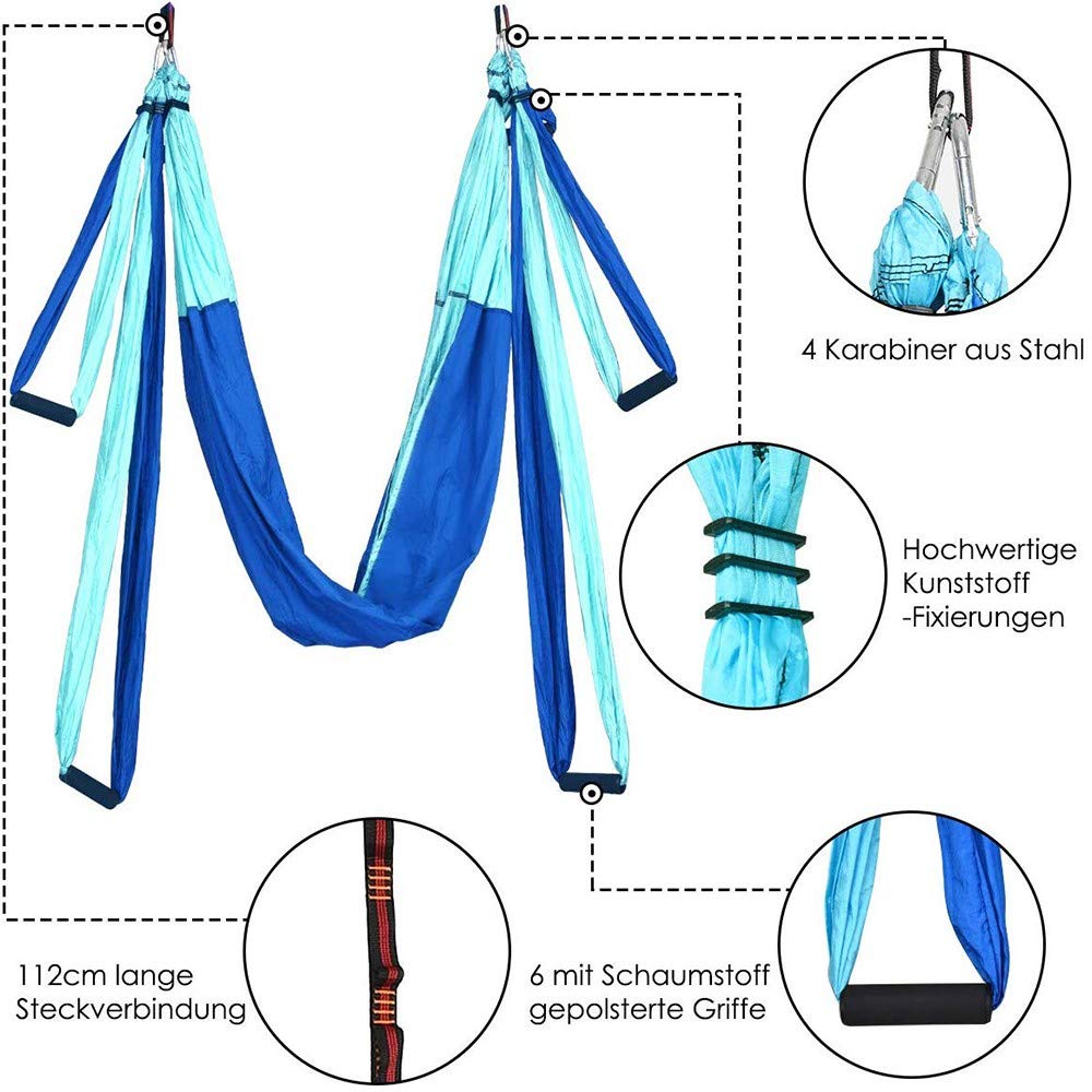 Amazon.co.jp: Aerial Yoga Swing Set with Ceiling Hooks 天井