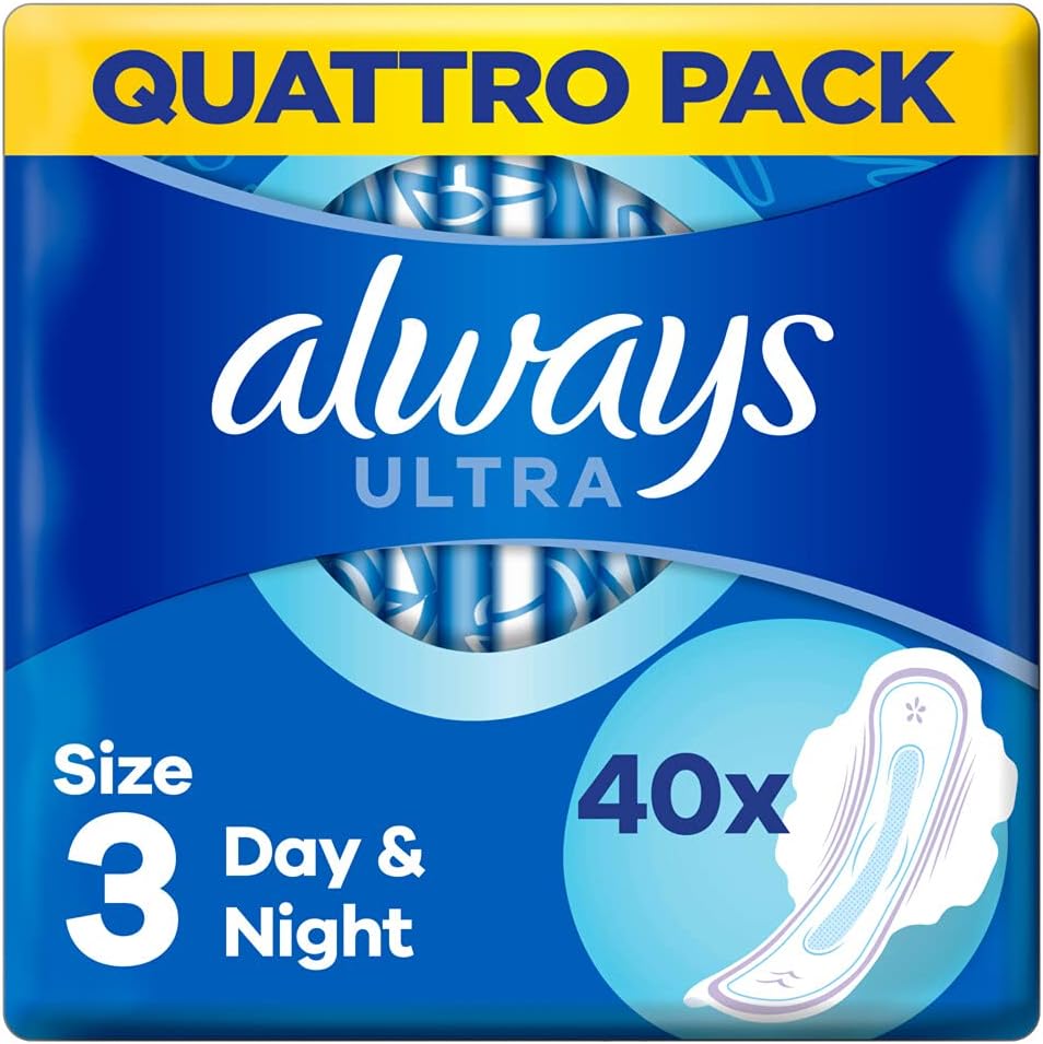 Always - 40x Sanitary Pads Ultra Secure Night Size 3-1 Piece