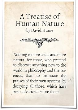 A Treatise of Human Nature Poem Wall Art Pictures for Kitchen Poster for Bedroom Canvas Decoration Paintings for Hallway Modern Prints 16.00x24.00,Unframed