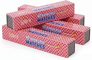 Pack of 4 Long Wooden Safety Matches, 11" Extra Long Matches for BBQ, Fireplace, Camping, Candles 40 Matches per Box Bulk Wholesale Matchsticks