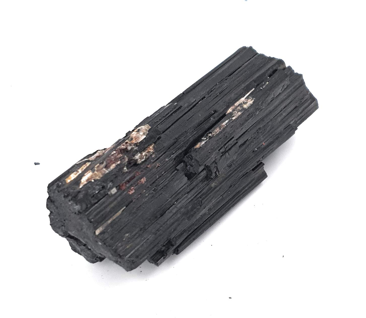 Schwarzer Turmalin-Kathedrale in Rohqualität, extra 100 % Naturstein, Schutzstein (400 g bis 600 g)