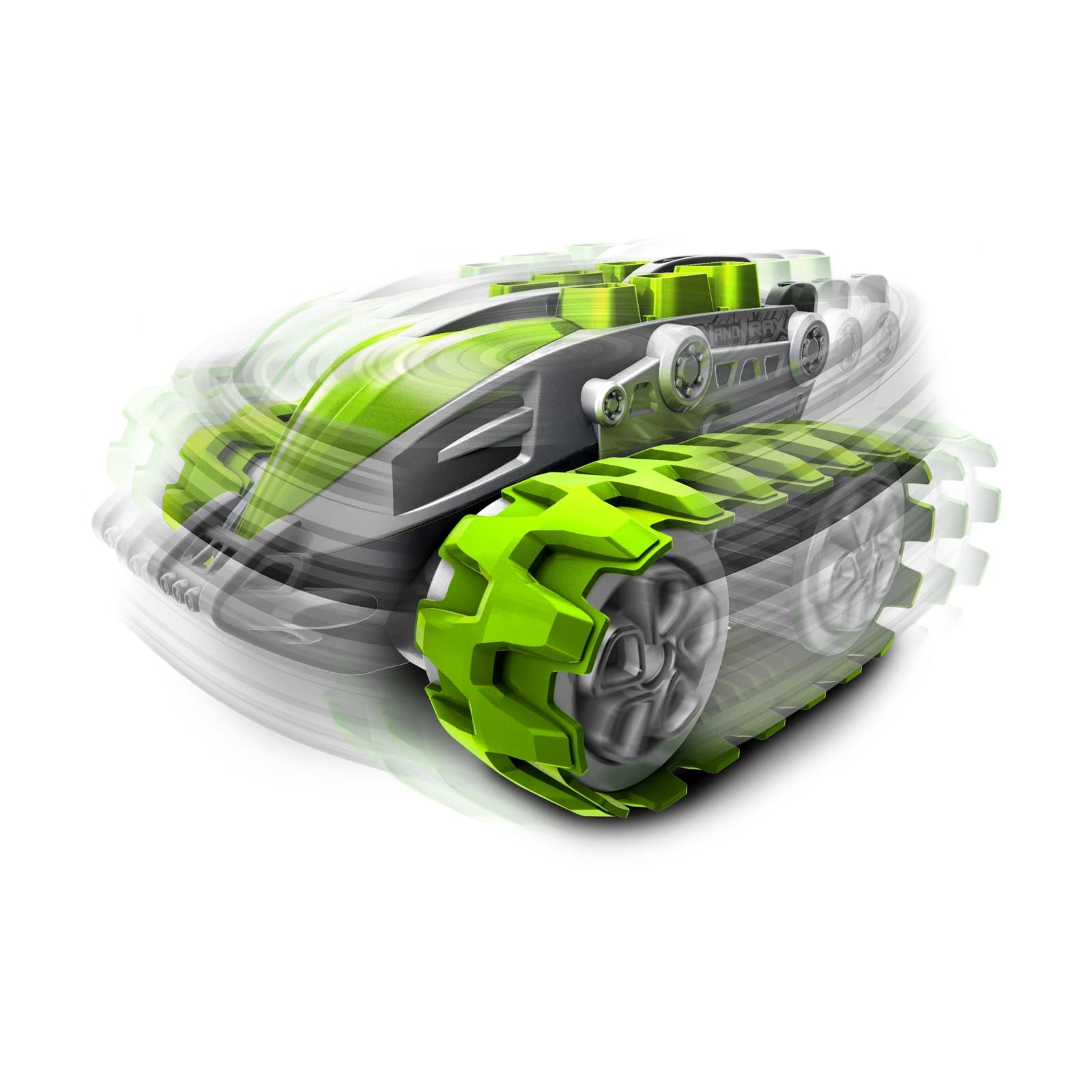 Nikko 10181 Nano Trax zdalnie sterowany samochód RC, mini pojazd gąsienicowy offroad, mały czołg z obrotami 360° i fajnymi godzinami, zabawka dla dzieci od 6 lat i dorosłych, ok. 15 cm, zielony