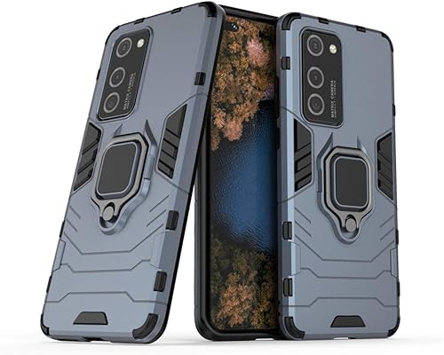 Compatible con Huawei P40 Pro, soporte de metal con agarre de anillo de apoyo (funciona con soporte magnético para automóvil), funda resistente de