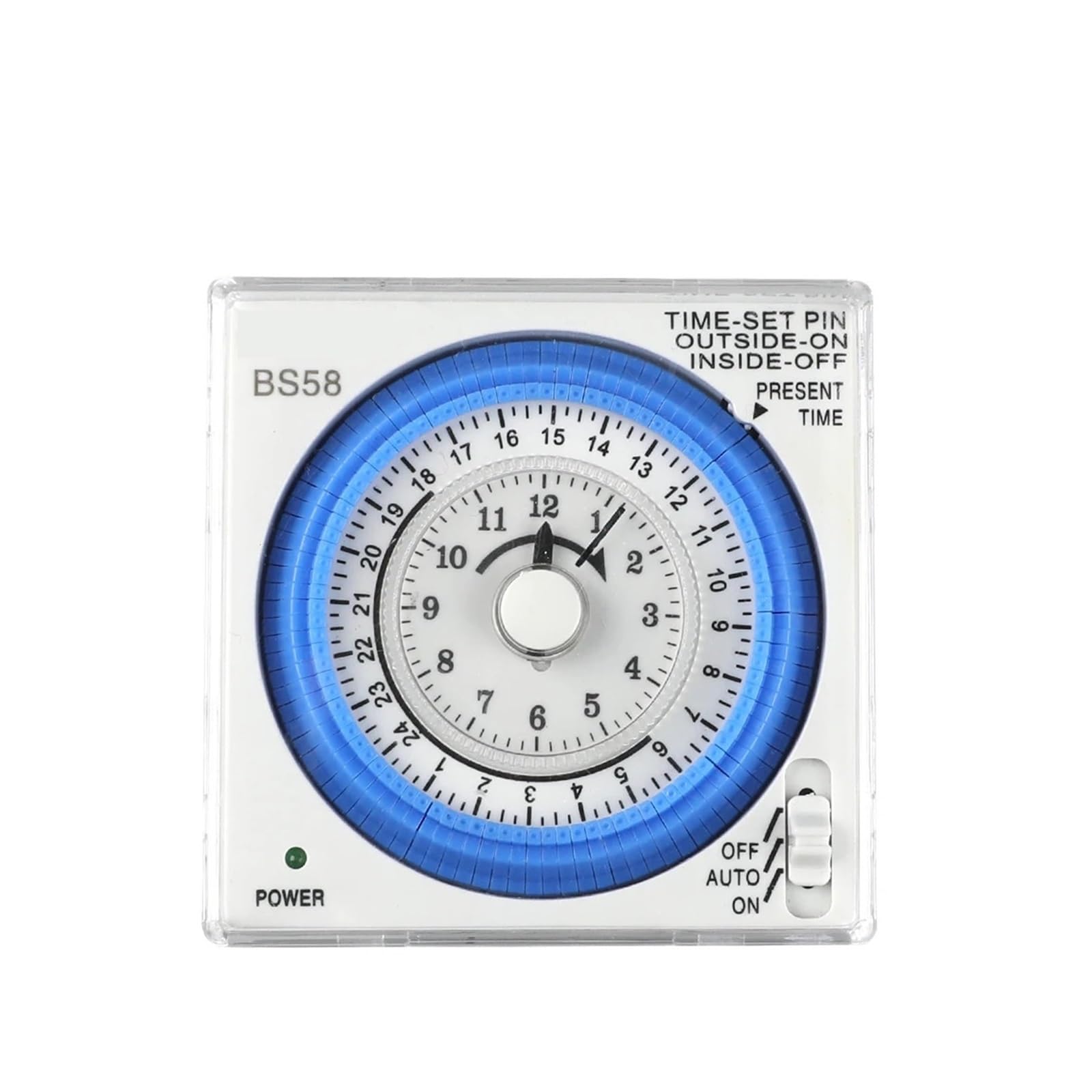 Mini Timer Meccanico, con 96 Volte di accensione/spegnimento al Giorno. unità di impostazione Minima 15 Minuti (Size : 110V)
