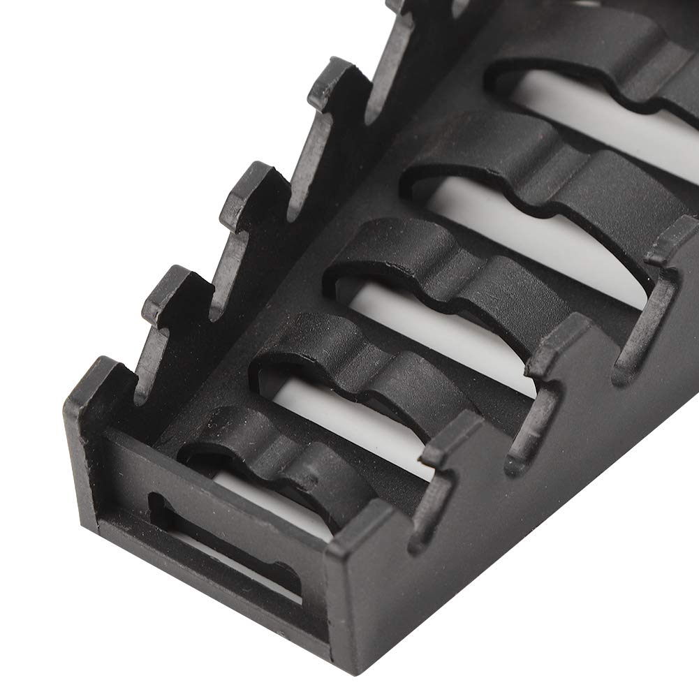 Wrench Holder Bracket Spanner Organizer Storage Tray Wall Mounted Tool SelfLocking Convenient Hook Design for Workbench Garage Workshop Home Black Orange (5 Piece Set)