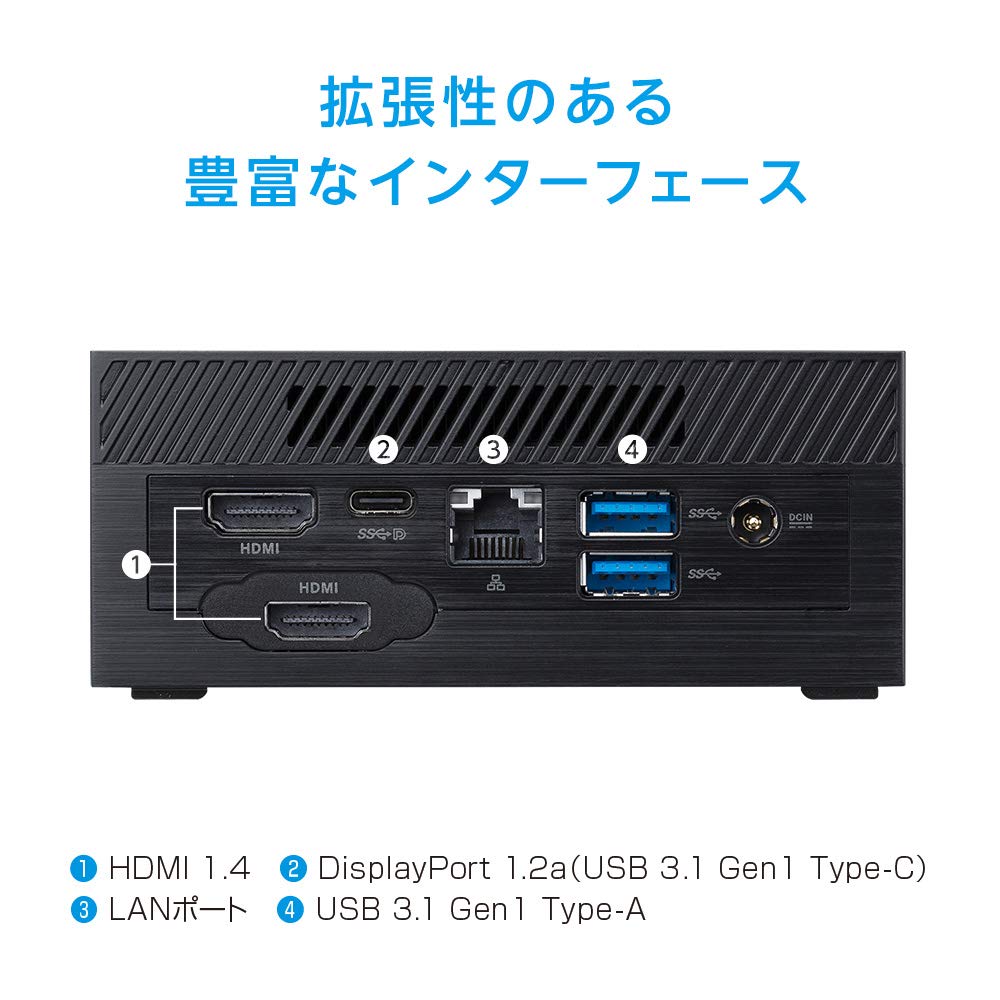 Amazon | ASUS NUC 小型 PN60-BB7088MH デュアルHDMIポート