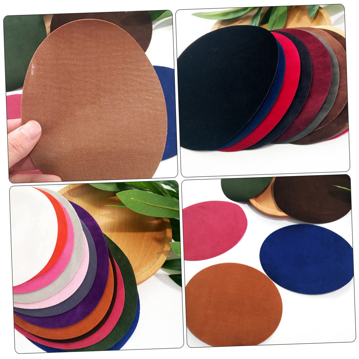 Tofficu 96piezas Parche Para Coderas De Ropa Parche De Ovalado Para Reparación De Chaquetas y Suéteres Parches De Costura Decorativos Para Proyectos De