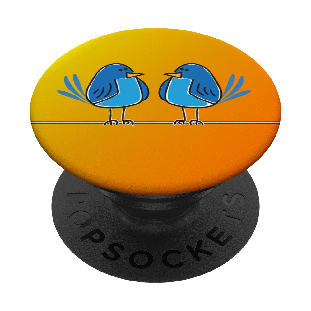 Blue Birds on a Wire