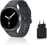 Samsung Galaxy Watch8, Montre Connectée, Coach Running, Coach Sommeil, Galaxy AI, Bluetooth, 40mm, Graphite, Chargeur Secteur Rapide 25W Inclus, Version FR - 1