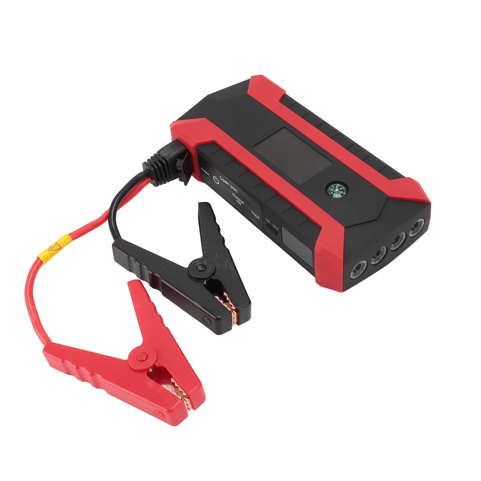 Urządzenie do Uruchamiania Awaryjnego Samochodu, Urządzenie do Uruchamiania Awaryjnego na Baterie Litowe 3 Tryby Latarka 12 V Szybkie ładowanie Port USB3.0 na Zewnątrz (Wtyczka