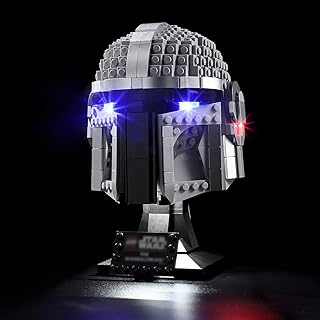 BRIKSMAX Led Lighting Kit for Star Wars The Mandalorian Helmet - Compatible with Lego 75328 Building Blocks Model- Not Include The Lego Set