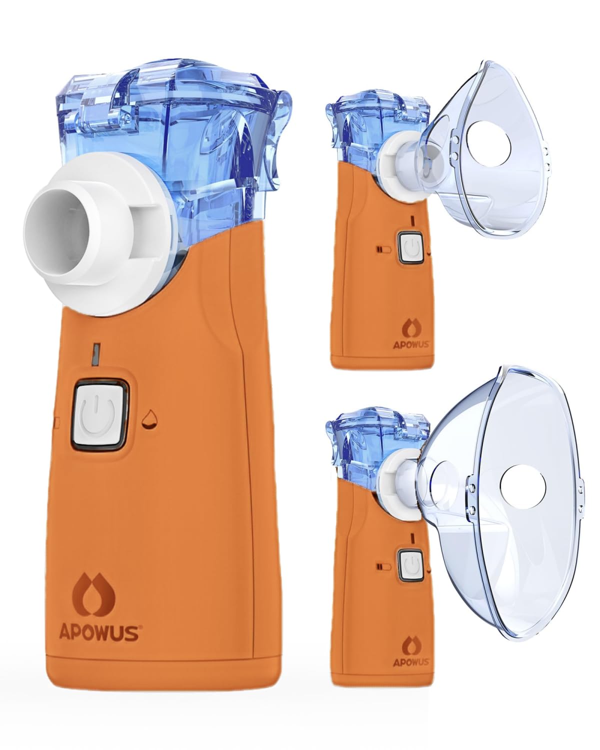 Portable Nebulizer - Nebulizer for Adults and Kids, Nebulizer Machine for Adults and Kids with 3 Nebulizer Masks and Adjustable Nebulization Rate, Handheld and Easy to Use-Blue