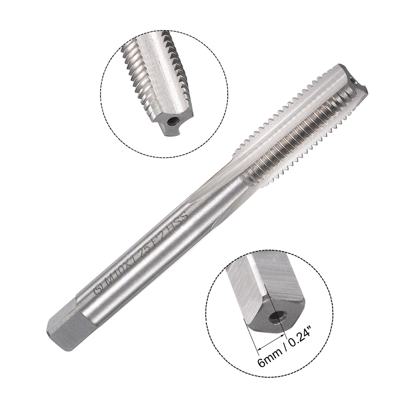 MACHSWON M10x1.25mm Metric Tap and Die Set,Machine Thread Screw Tap with Round Threading Die,Tap & Die Kit for Nut Screw Bolt Thread Repair - Image 4