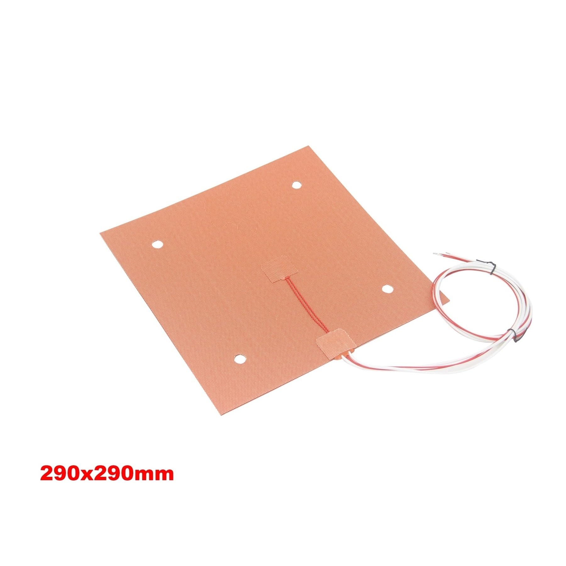 Silikonowa podkładka grzewcza 290 mm x 290 mm grzałka silikonowa do płyty konstrukcyjnej drukarki 3D, podgrzewane łóżko grzewcze części (A, 120 V)