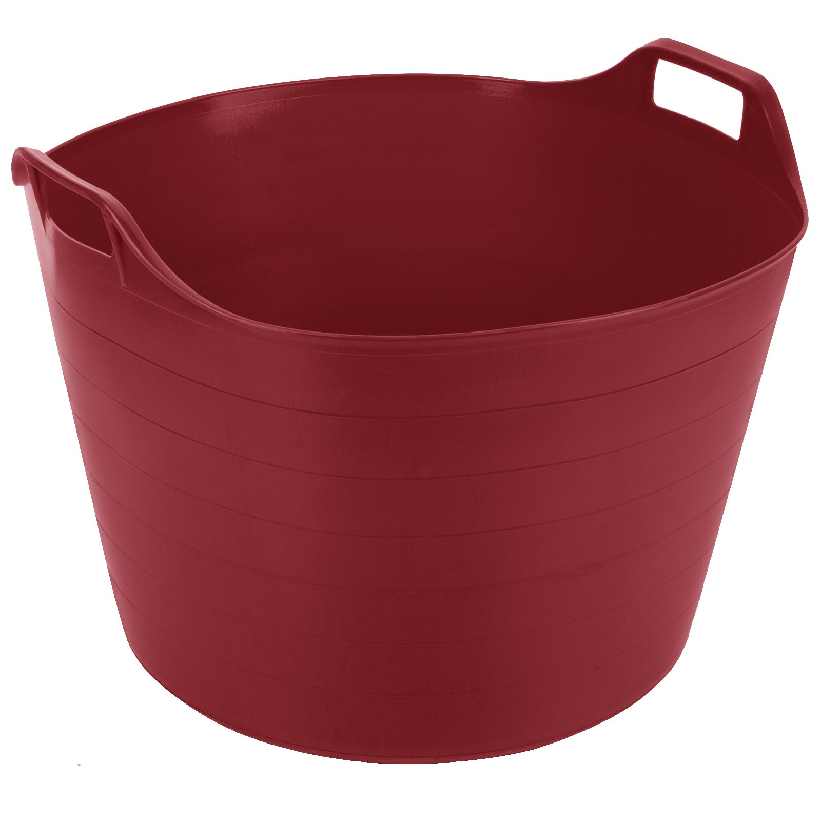 TENLITE Extra large 76l flexi tub bucket storage / flexi tub with handles for Home and Garden - Red