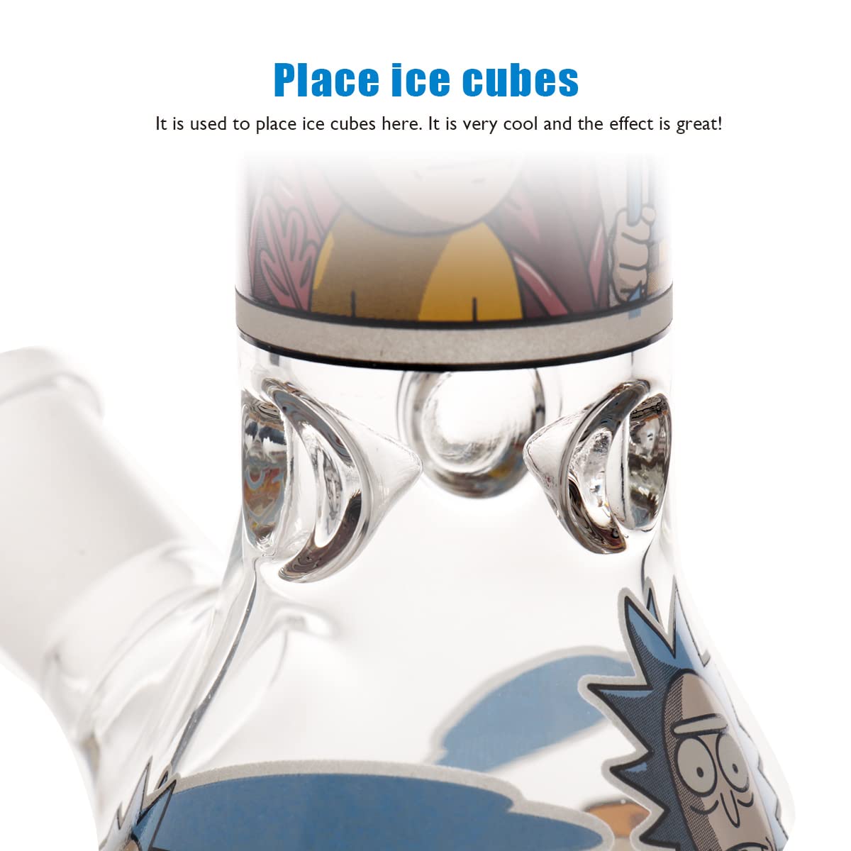 Mimi Bong Glasbong Pfeife Wasserbongs f¨¹r Rauchen Bong Bowl 14,5 mm Hoch 16,5 cm 250 g Recycling Tornado Filter Glas Wasserbong Wasserbong Hookah Rot Bongs (Mini Glasbong)