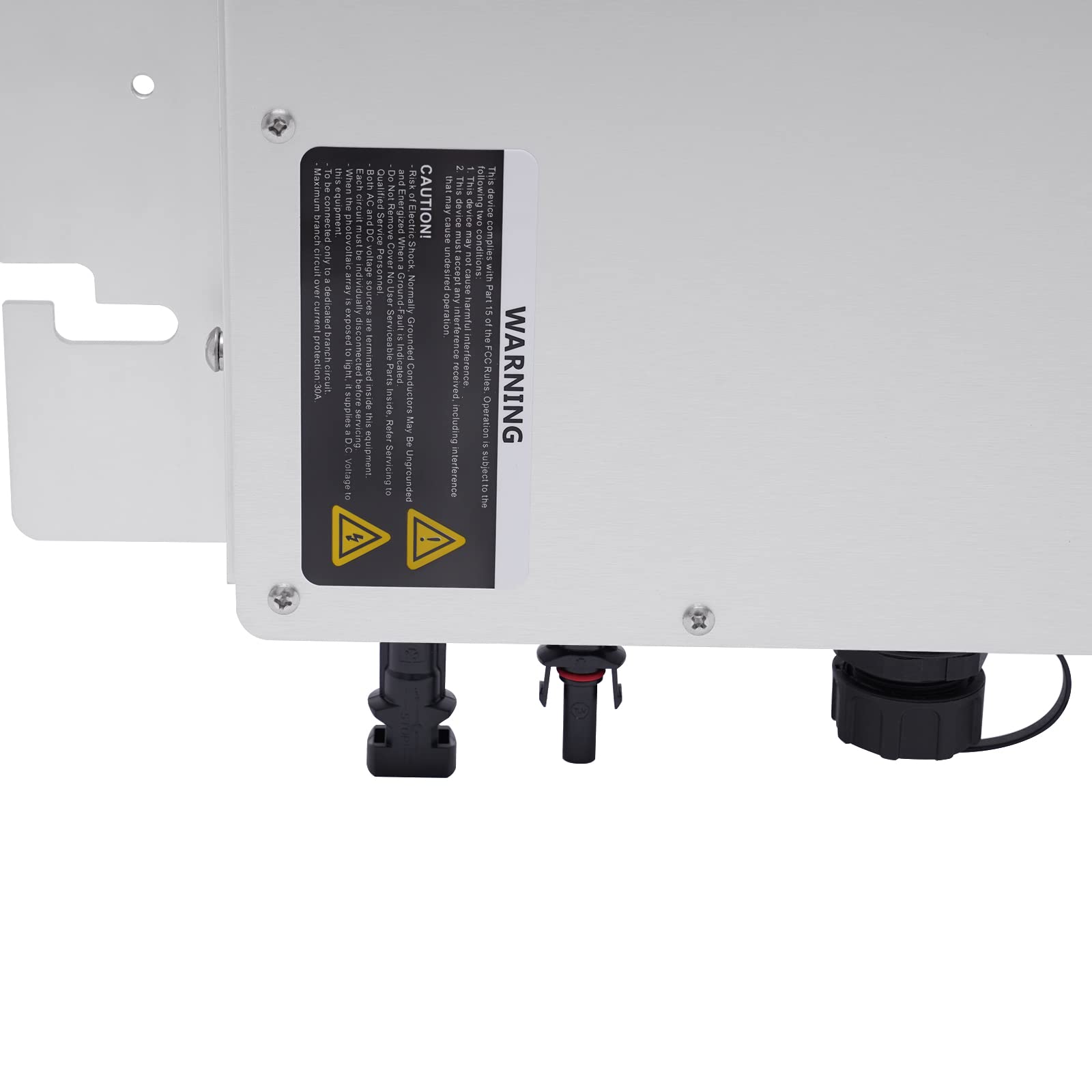 Mikrowechselrichter 1200W Solarwechselrichter mit LCD-Anzeige & MPPT 99.5% IP65 Wasserdicht Aluminiumlegierung Netzgekoppelter Wechselrichter für Wohnhaus & Gewerbe (Silber)