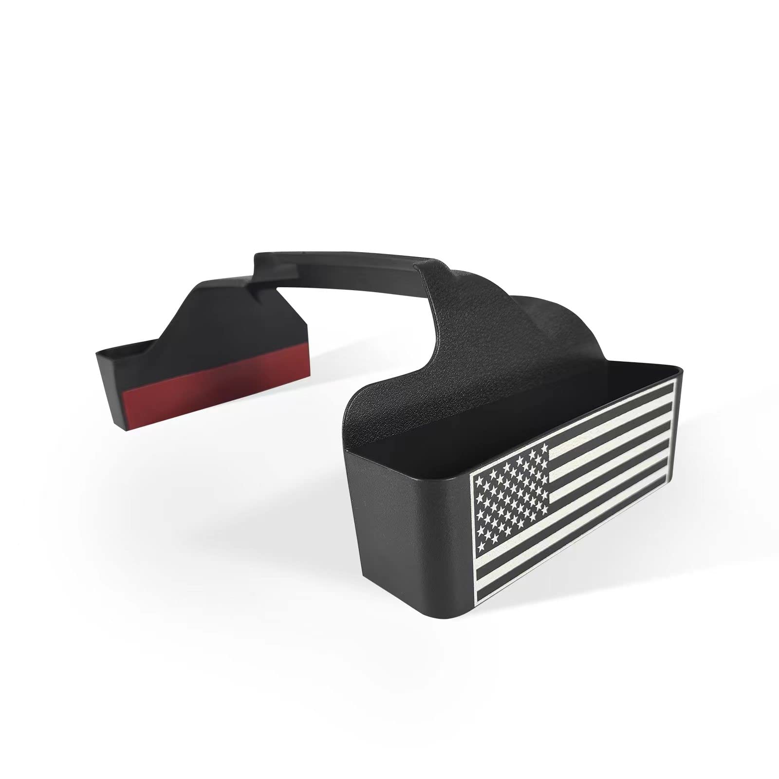 Aumodizzy Gear Tray for Jeep Wrangler JL JLU & Gladiator JT Shift Storage Organizer Box Console Side Tray Interior Accessories 2018-2022 New Version American Flag