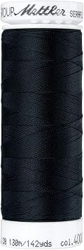 Mettler Seraflex Elastic Thread 50wt 142yd-Black -7840-4000