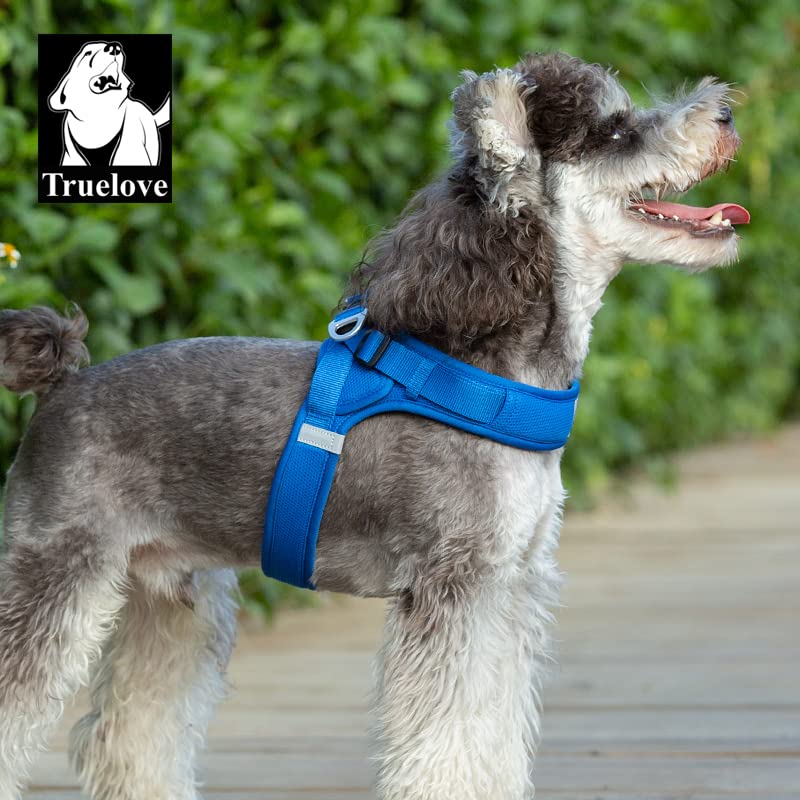 WINHYEPET Truelove Dog Harness Soft Mesh Reflective Breathable Step-In Dog Harness,Easy Adjustment Harness with Safety Buckle for Extra Small and Small Dogs Vest Harness TLH3013(Royal Blue,M) - Image 4