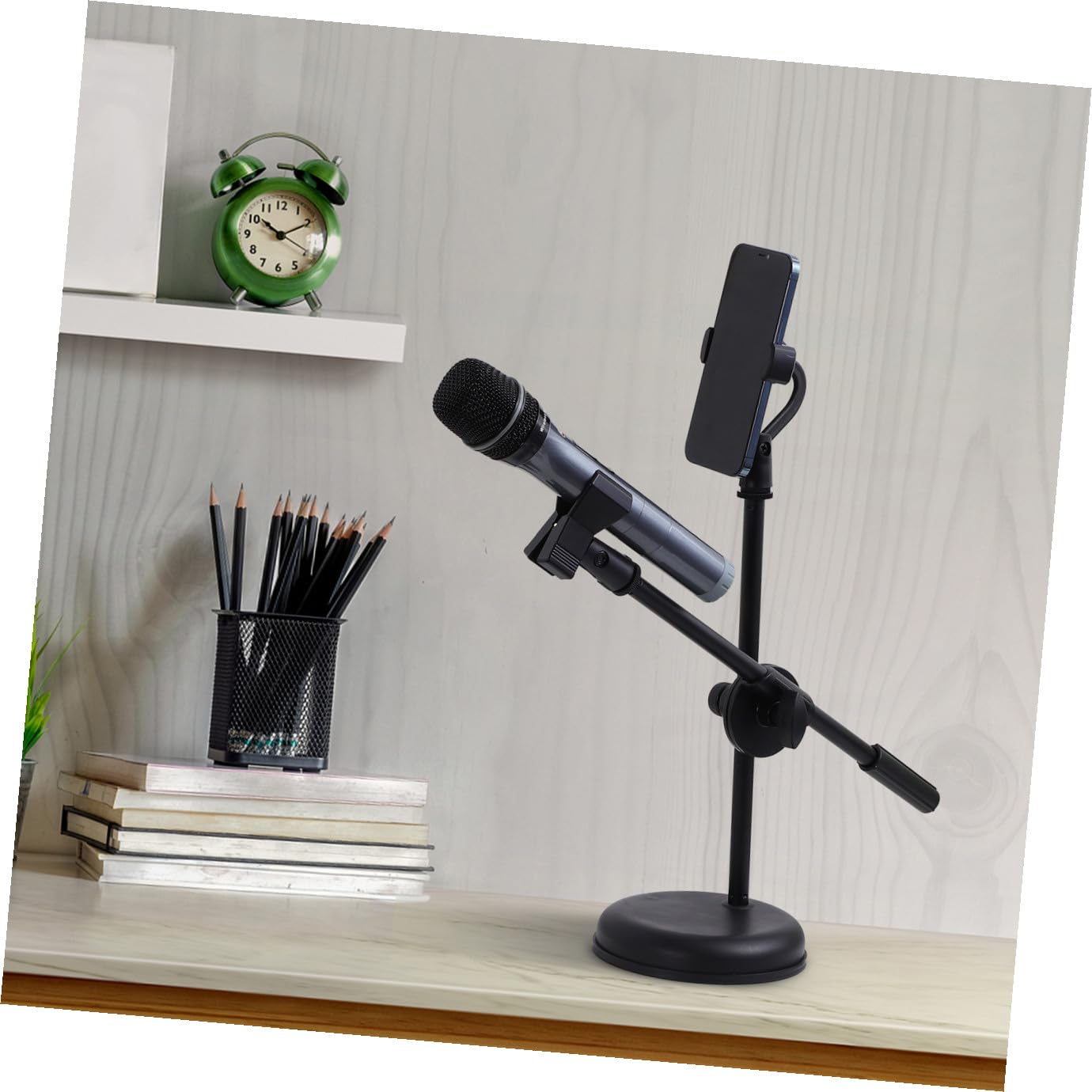 1 Juego soporte de micrófono Grabación soportes soporte de escritorio mic stand Portes de micrófono accesorios de micrófono soporte para micrófono de escritorio el plastico