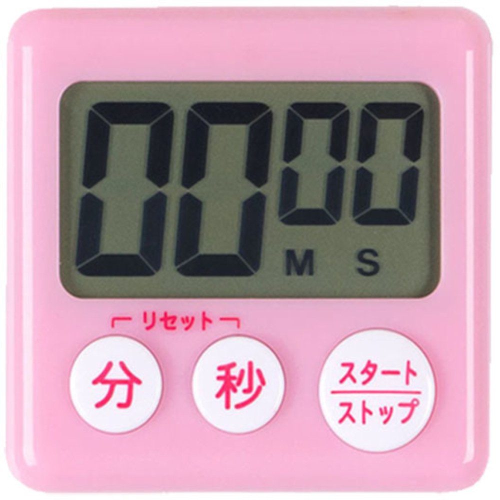 ピンクの指紋認証キッチンタイマー2個セット Amazon｜アトラス キッチンタイマー(デジタル) ピンク 幅8×奥行
