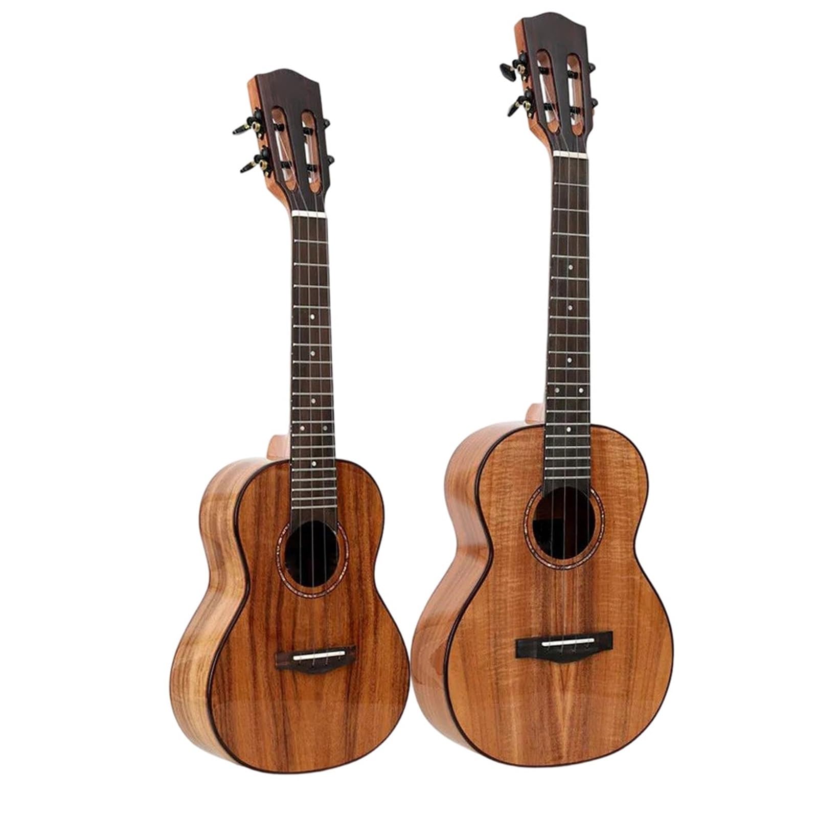 Ukulele Instrumenty Muzyczne Ukulele Dla Początkujących Dorosłych 23/26 Cali Drewno Akacjowe Z Twardym Futerałem Tunerem Paskiem Capo Łatwe Do Grania(26 inch)