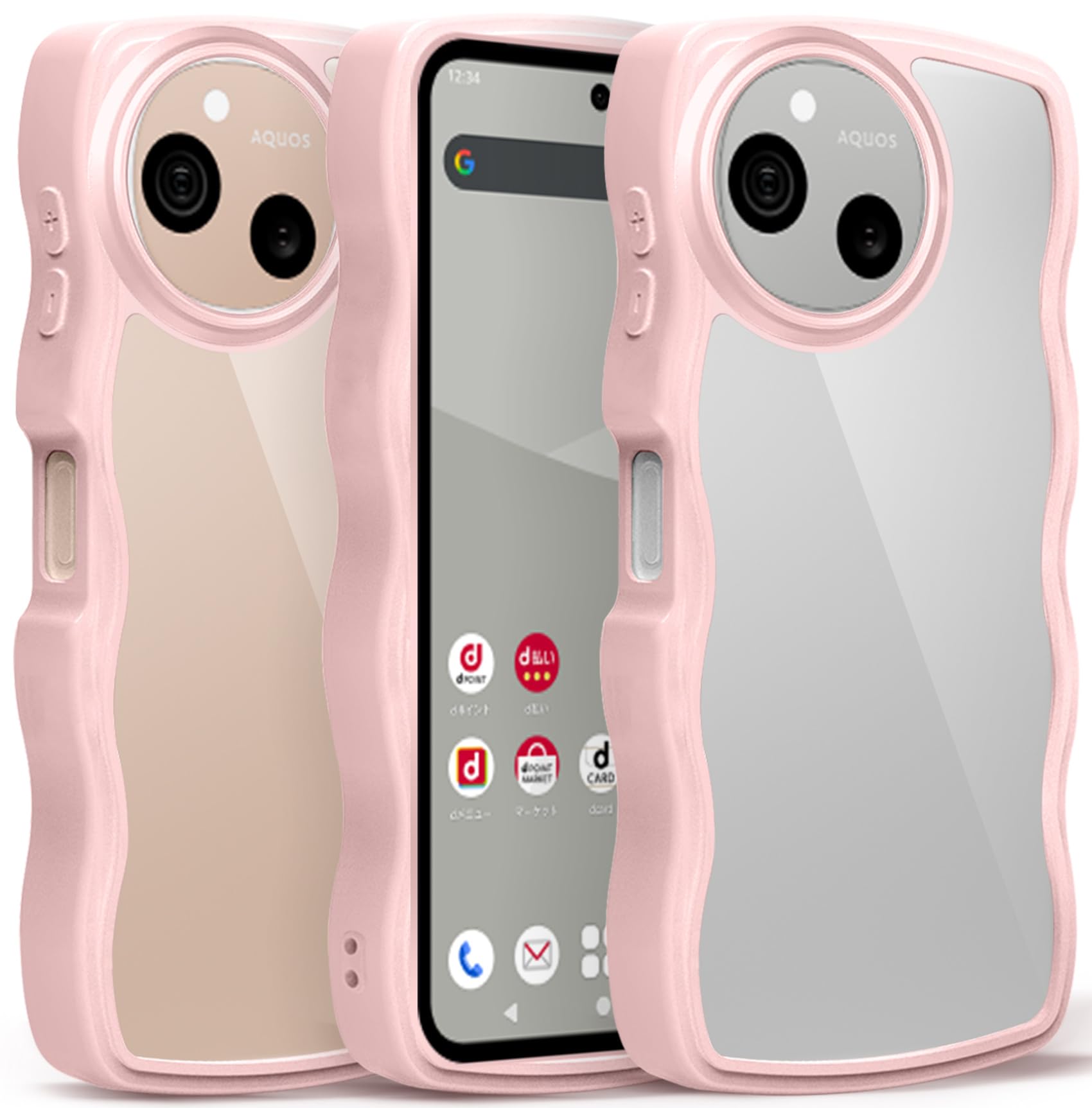 Amazon.co.jp: AQUOS Sense9 / AQUOS Sense10 ケース クリア かわいい