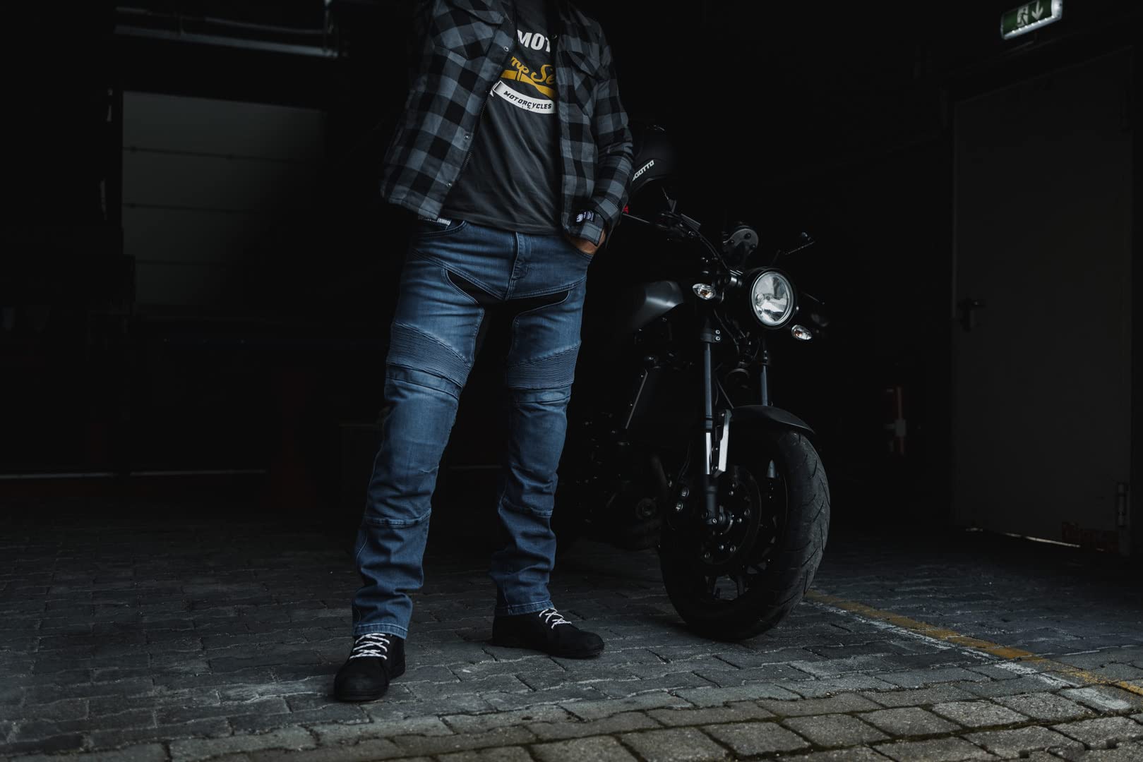 Bogotto Roadturn Dżinsy motocyklowe, ciemnoniebieski, 32/32