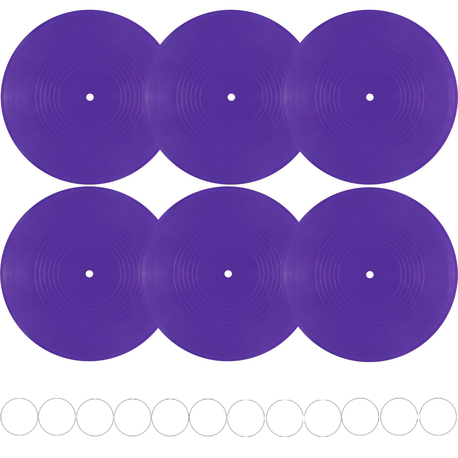 Amazon.com: FACHPINT 6pcs Purple Records for Wall Aesthetic 12