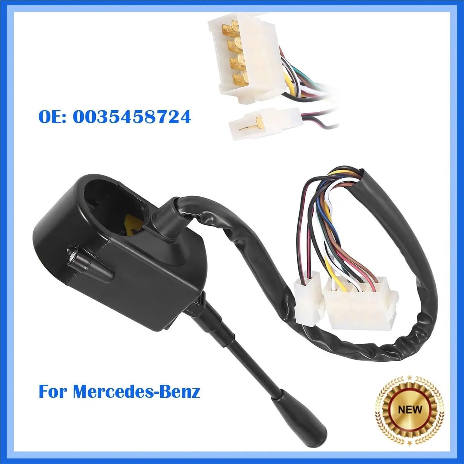 Sygnału kierunkowskazy 1 szt. Przełącznik kierunkowskazów 0035458724 Pasuje do Mercedesa Benz kolumny kierowniczej Części przełącznika wycieraczek Wycieraczek szyby przedniej